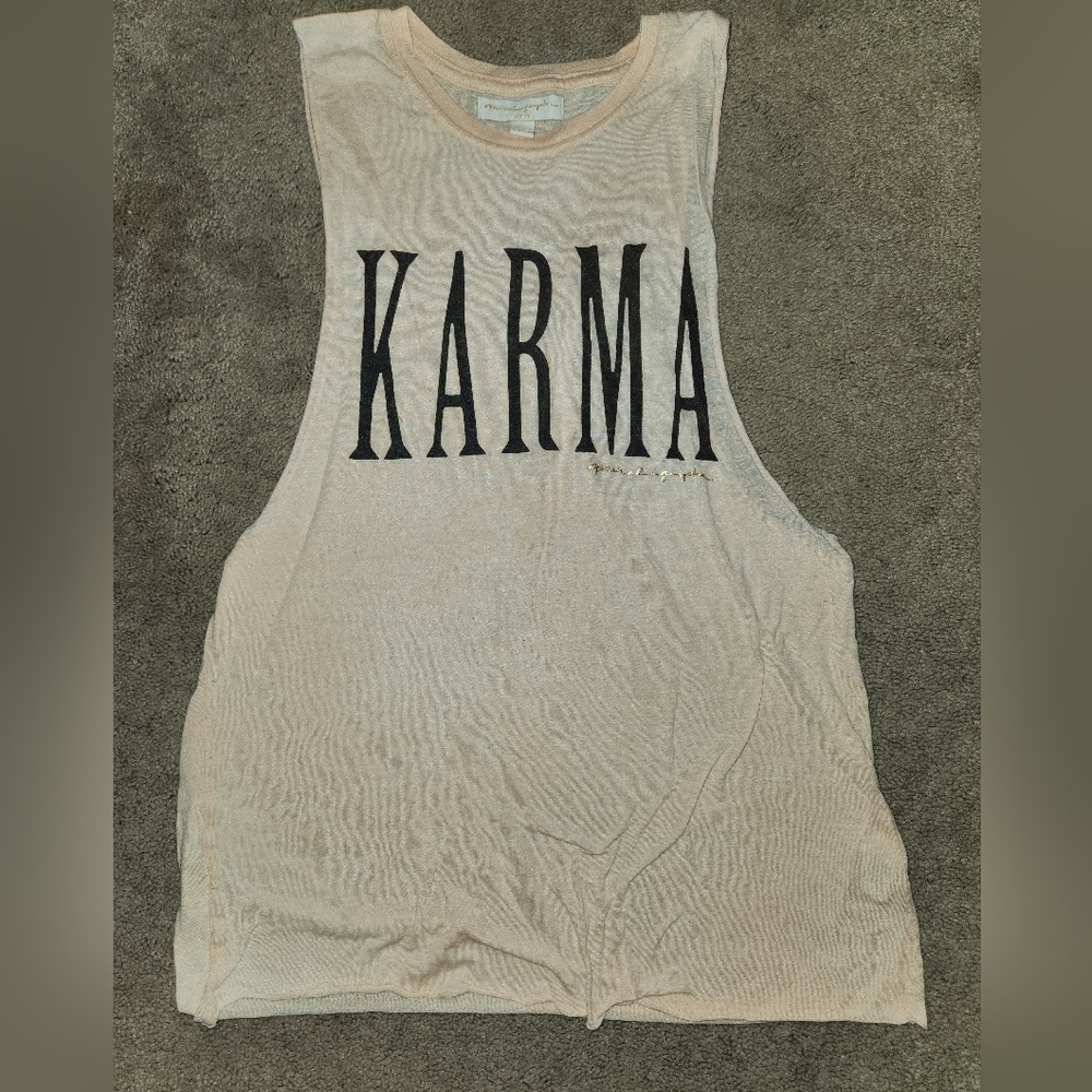 Spiritual Gangster Karma Sleeveless Light Pink Top